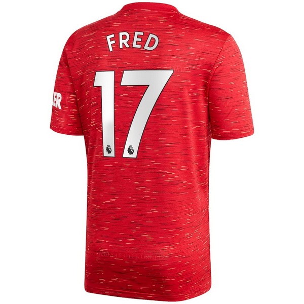 Maglia Manchester United NO.17 Fred Prima 20/21 Rosso